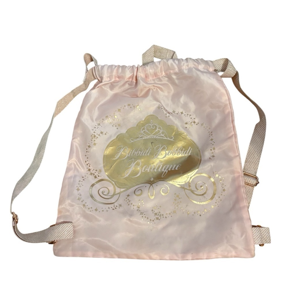 Disney Parks Backpack Bibbidi Bobbidi Boutique Pink Gold Bag Back Pack